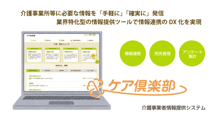 ケア倶楽部 介護事業者情報提供システム